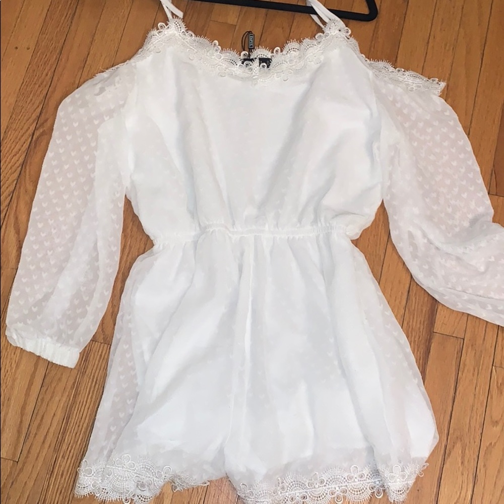 White lace romper